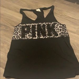 PInk racerback tank top